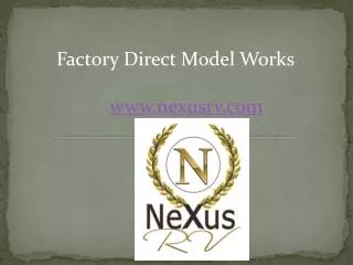 NeXus RV Factory Direct Motorhomes