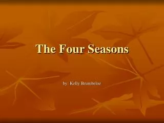 The Four Seasons