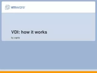 VDI: how it works by capito