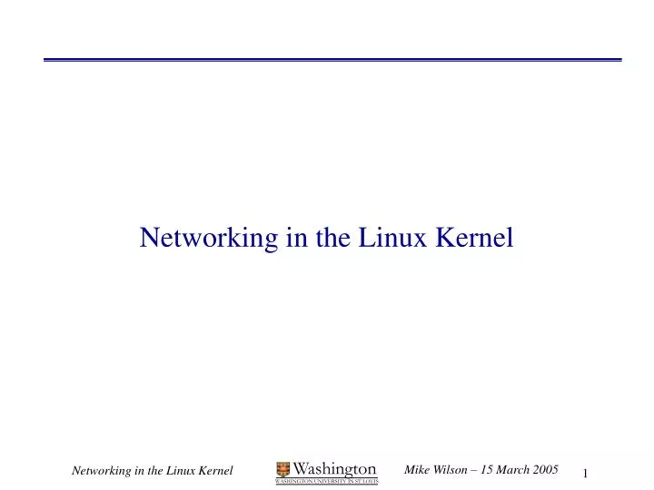networking in the linux kernel