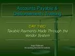 Accounts Payable &amp; Disbursements Training - slide 1