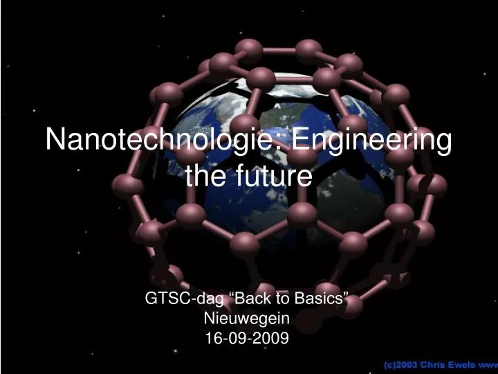 nanotechnologie engineering the future