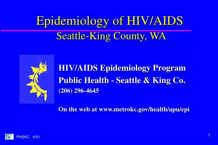 epidemiology of hiv aids seattle king county wa