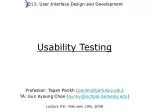 Usability Testing - slide 1