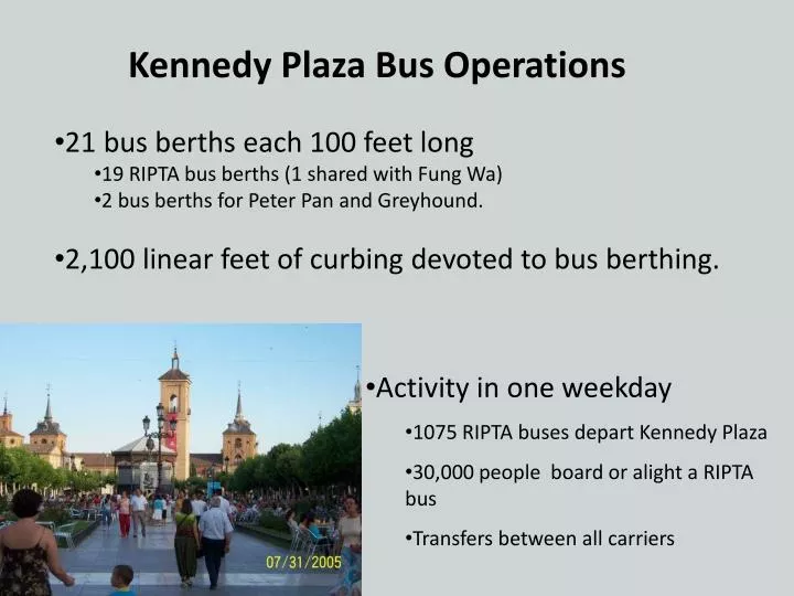 kennedy plaza bus operations