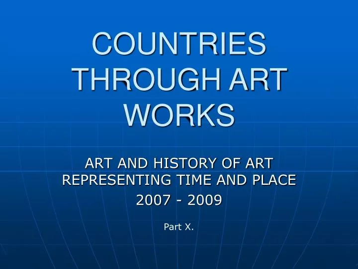 countries through art works