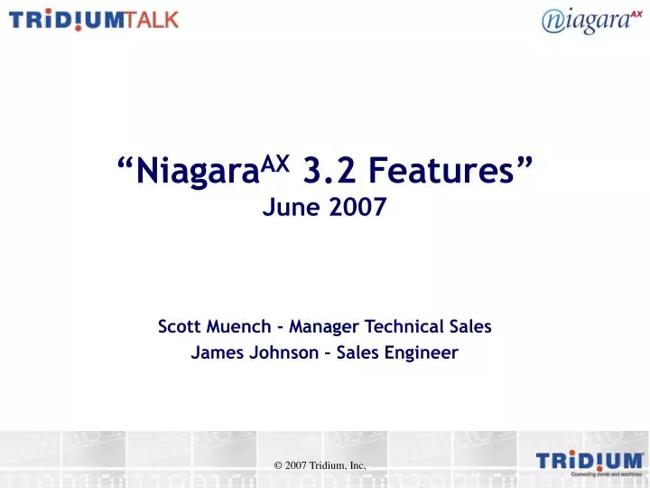 niagara ax 3 2 features june 2007