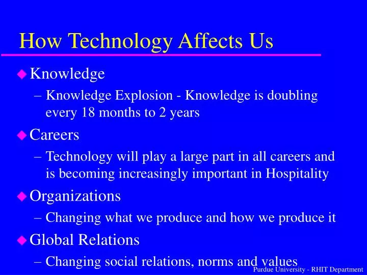 how technology affects us