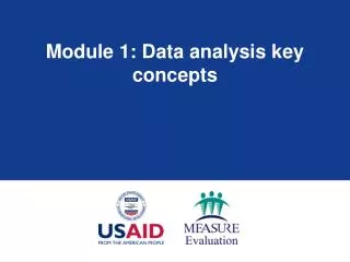 module 1 data analysis key concepts