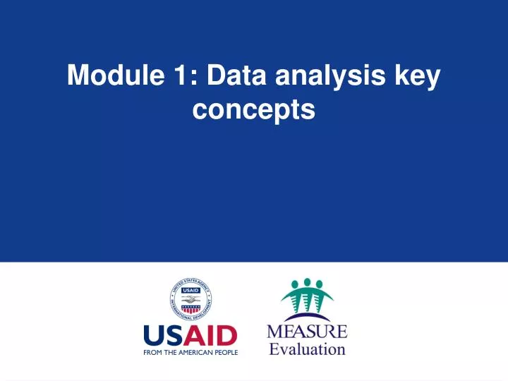 module 1 data analysis key concepts