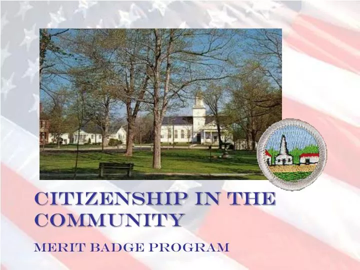 citizenship in the community merit badge program
