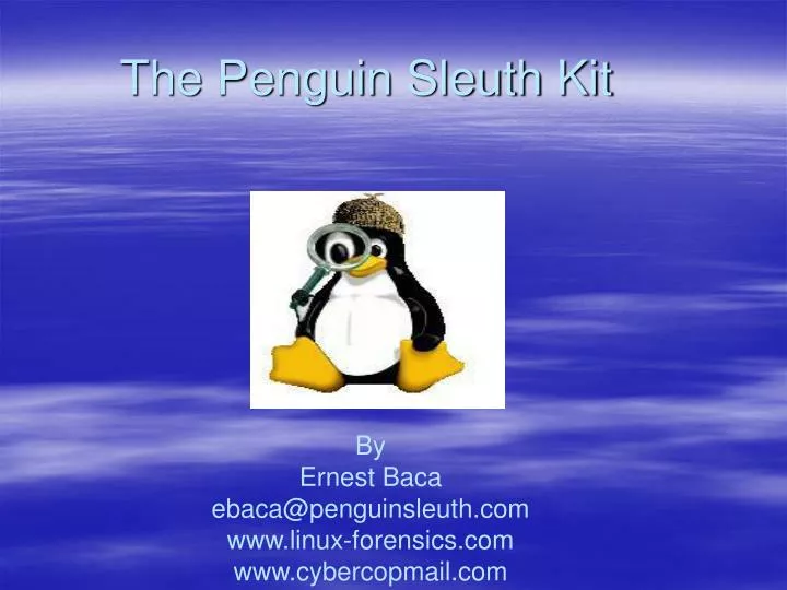 the penguin sleuth kit