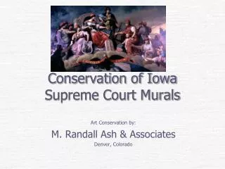 Conservation of Iowa Supreme Court Murals