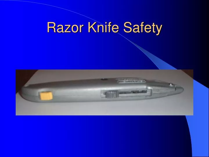 razor knife safety