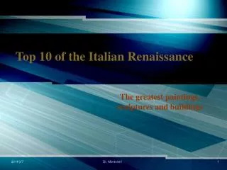 Top 10 of the Italian Renaissance