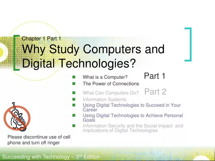 chapter 1 part 1 why study computers and digital technologies