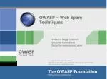 OWASP – Web Spam Techniques - slide 1