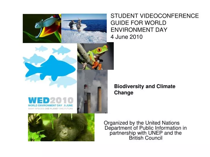 student videoconference guide for world environment day 4 june 2010