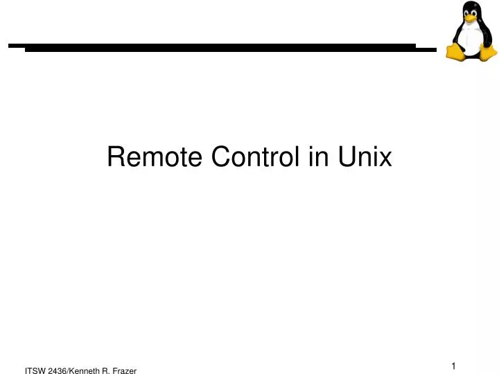 remote control in unix