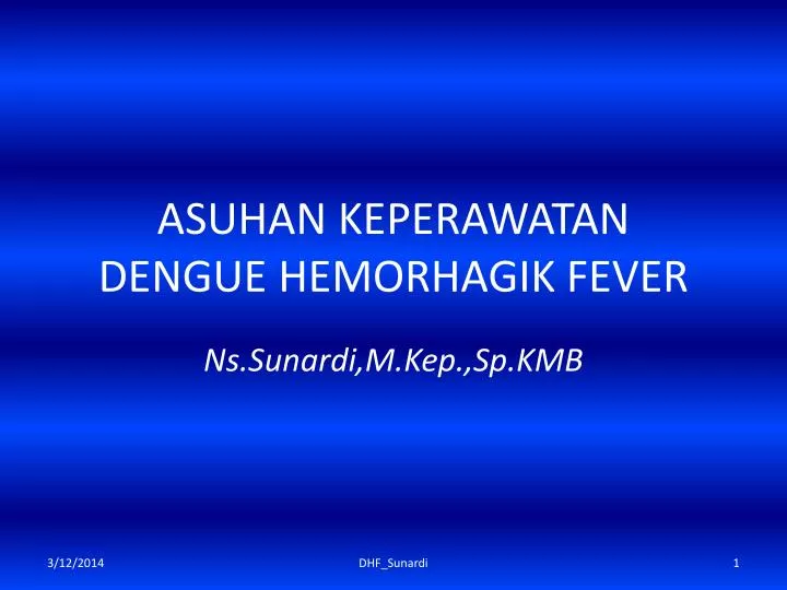 asuhan keperawatan dengue hemorhagik fever