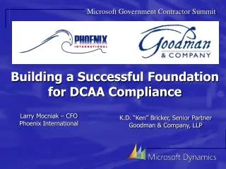 Building a Successful Foundation for DCAA Compliance
