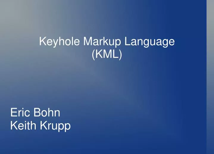keyhole markup language kml