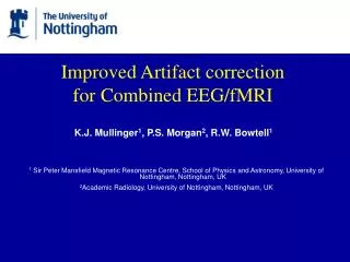 Improved Artifact correction for Combined EEG/fMRI