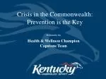 Crisis in the Commonwealth: Prevention is the Key - slide 1