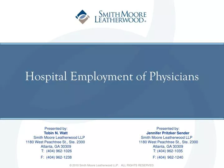 hospital employment of physicians