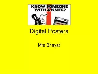 Digital Posters