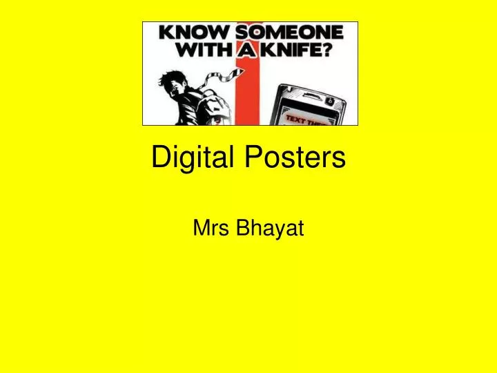 digital posters