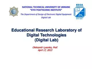 Educational Research Laboratory of Digital Technologies (Digital Lab)
