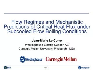 Flow Regimes and Mechanistic Predictions of Critical Heat Flux under Subcooled Flow Boiling Conditions