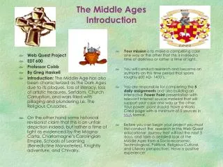 The Middle Ages Introduction
