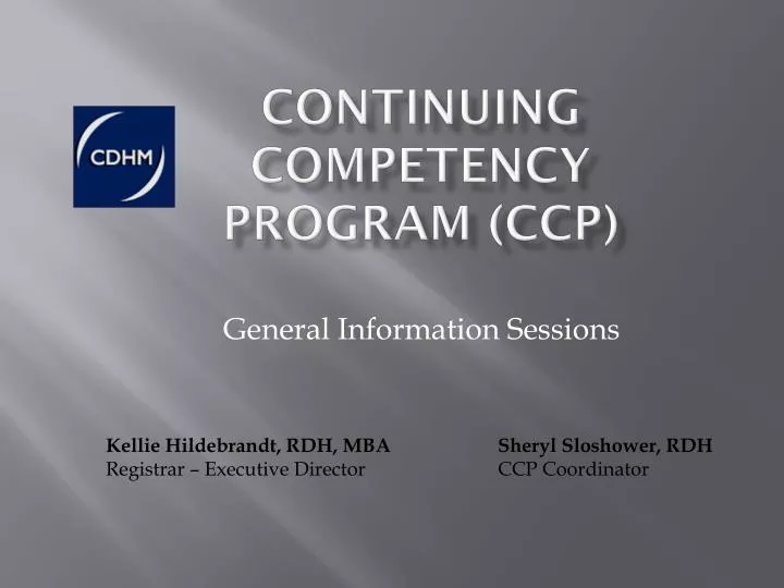 continuing competency program ccp