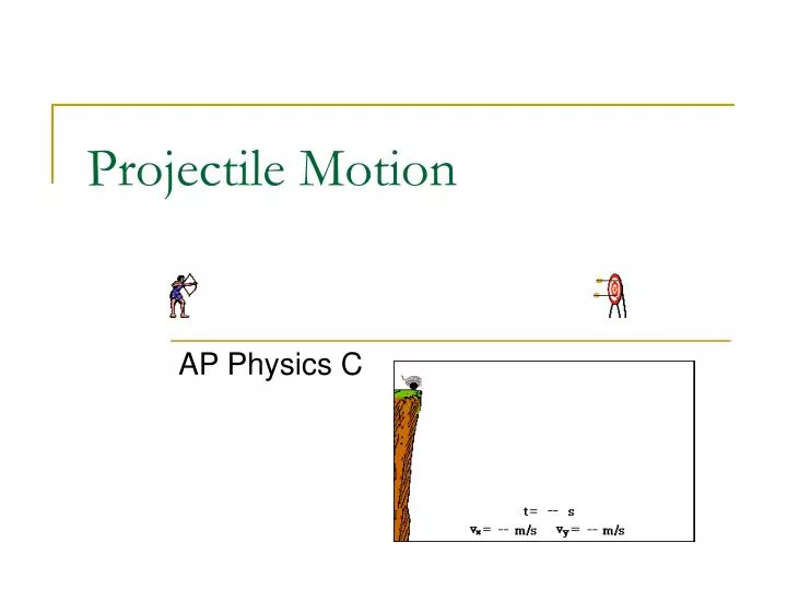 projectile motion