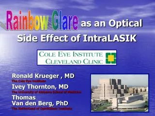 as an Optical Side Effect of IntraLASIK