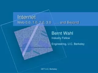 Internet Web 0.0, 1.0, 2,0, 3.0 .... and Beyond