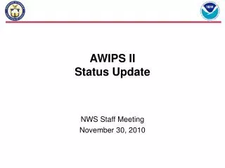 AWIPS II Status Update