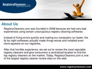 RegistryCleaners.com - Registry Cleaner Review Site