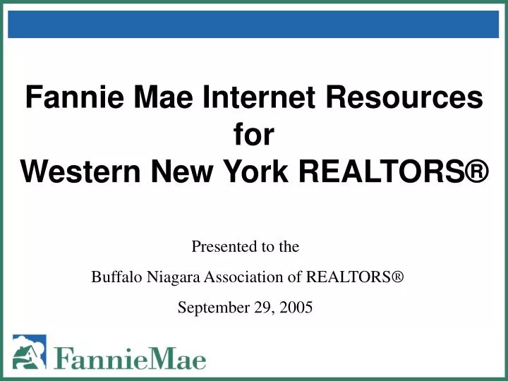 fannie mae internet resources for western new york realtors