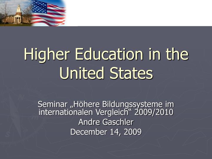 higher education in the united states