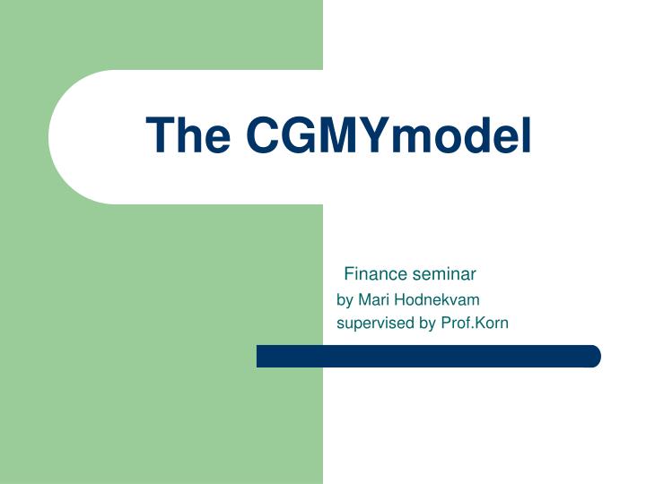 the cgmymodel