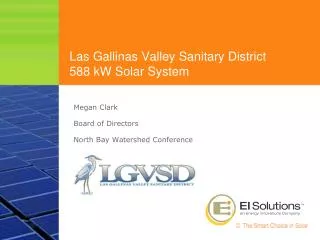 Las Gallinas Valley Sanitary District 588 kW Solar System