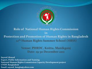 Role of National Human Rights Commission in Protection and Promotion of Human Rights in Bangladesh