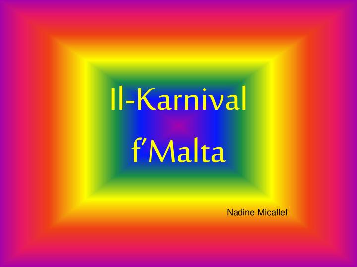 il karnival f malta