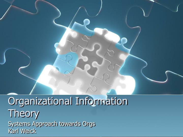 organizational information theory