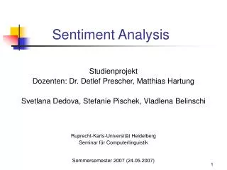 sentiment analysis