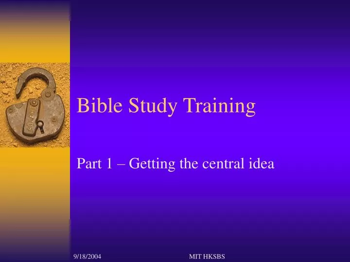 bible study training