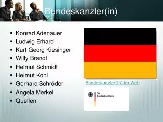 Bundeskanzler(in)